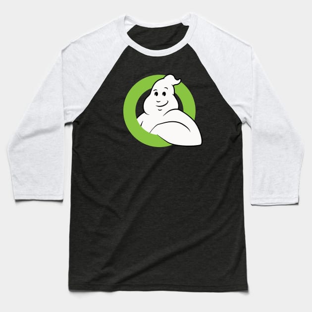 Ghostbuddy 1984 (Ectoplasm Green) Baseball T-Shirt by BGSchoolcraft
